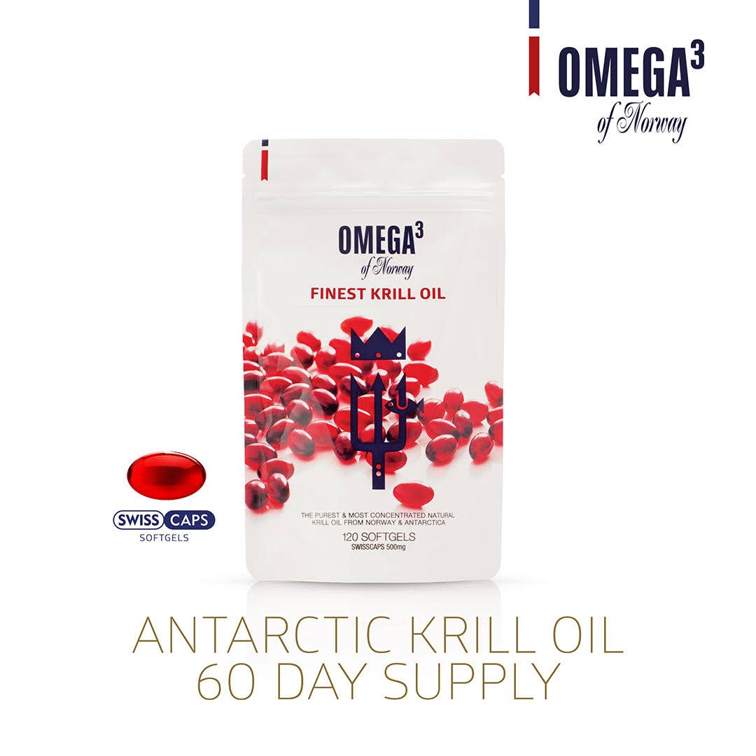 Norway Omega – wholesale Oral supplement/vitamin – Antarctic Krill Oil - Vitamin Supplement - Pouch (120 caps)