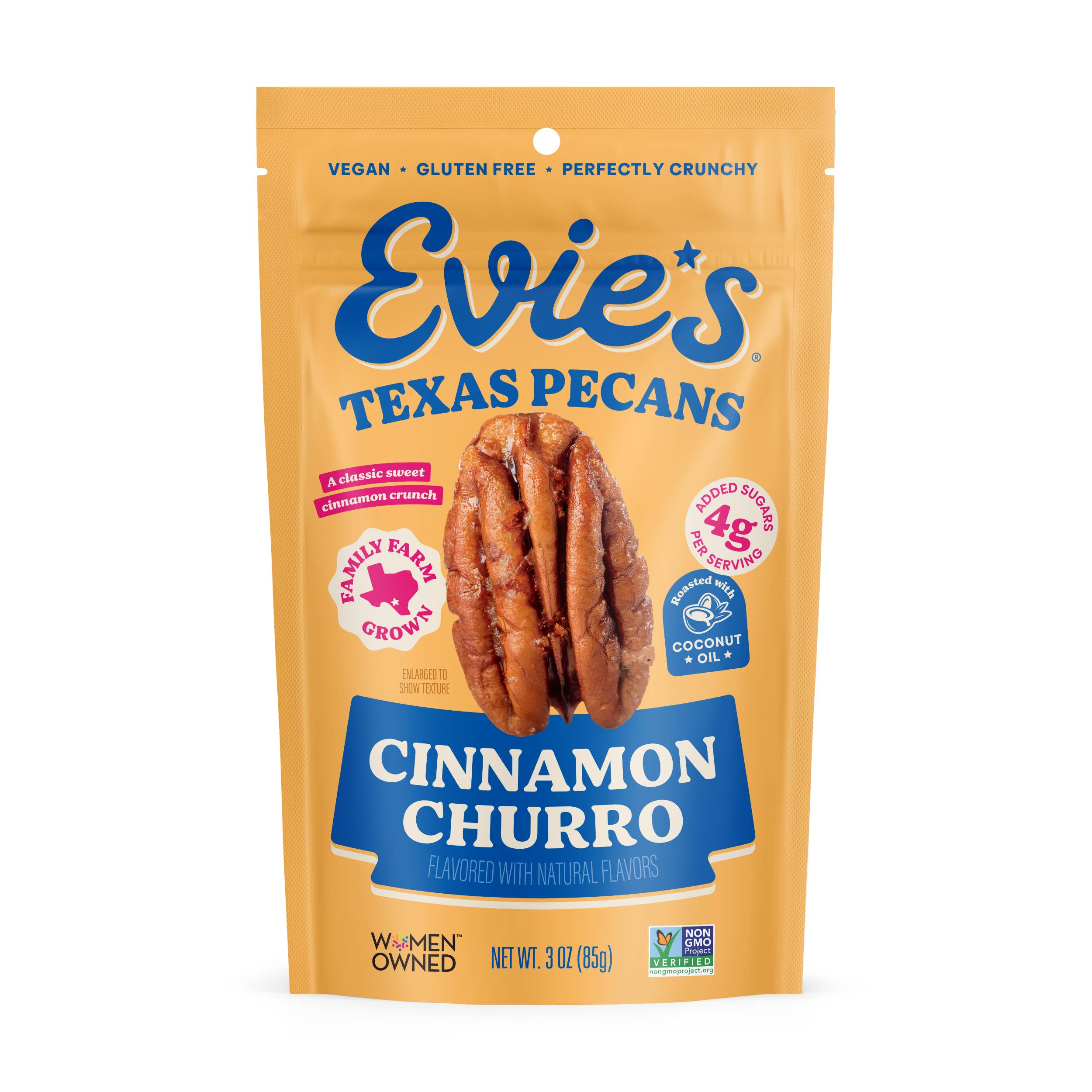 Evie's Snacks - Wholesale Nuts - Cinnamon Churro Candied Pecans – Gourmet Valentine's Snack1