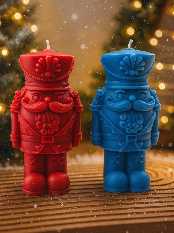 Hand-Poured Christmas Nutcracker Candle: Holiday Home Decor for wholesale by Aroma Therapy Candle