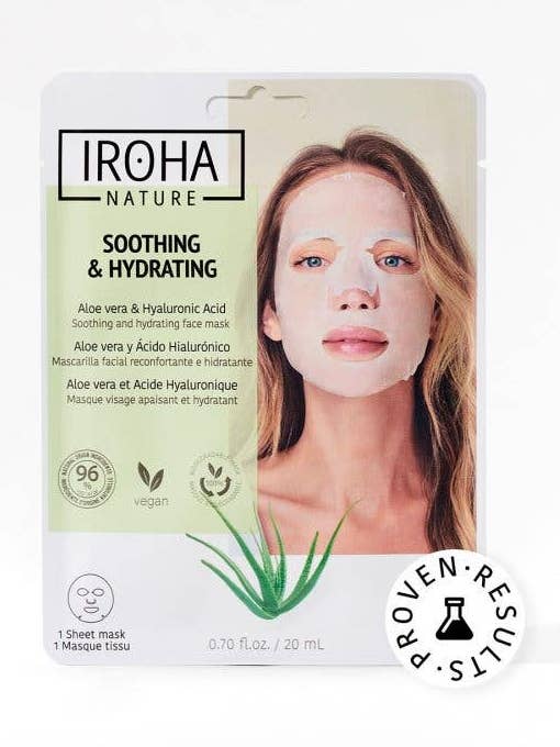 Iroha Tissue Face Mask Aloe + H.A. - Soothing & Hydrating for wholesale by Iroha Nature