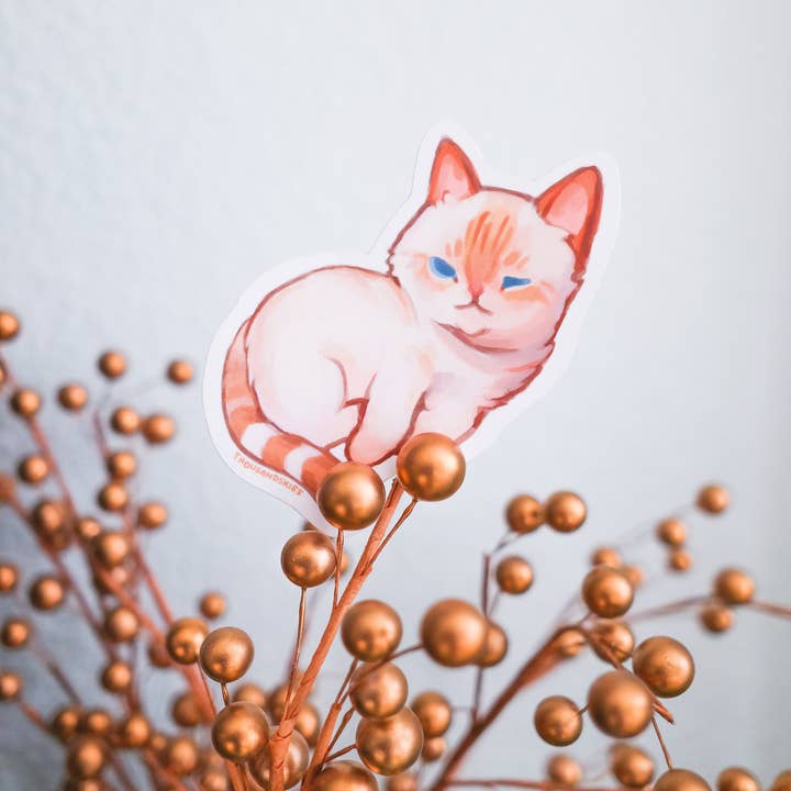 Thousand Skies - Wholesale Sticker - Vinyl Sticker Flame Point Siamese Cat