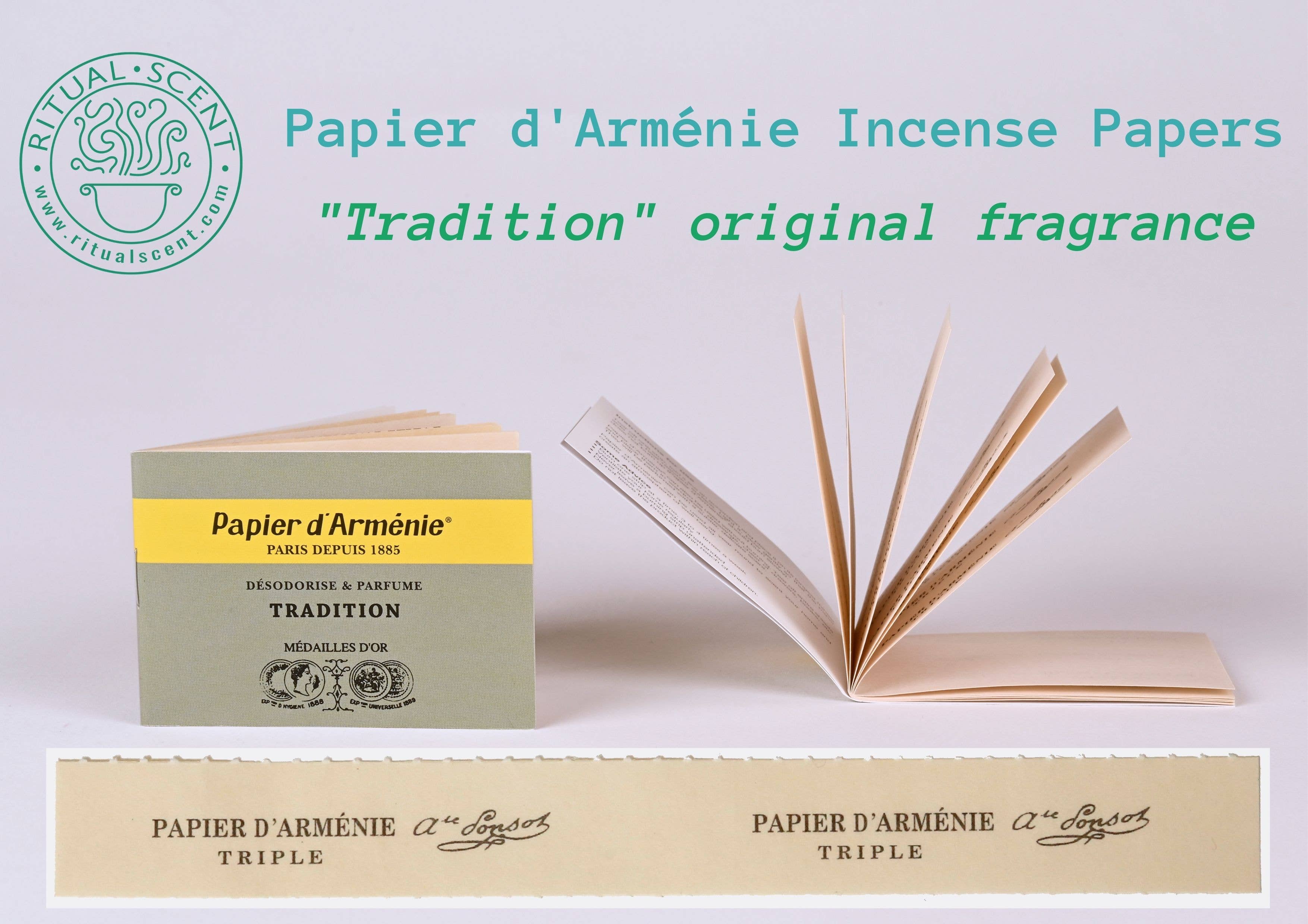 Ritual Scent - Wholesale Incense - Papier d'Armenie "Tradition" French Incense Paper Booklet1