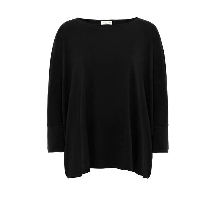Flowy Oversized Blouse Black for wholesale by anou anou