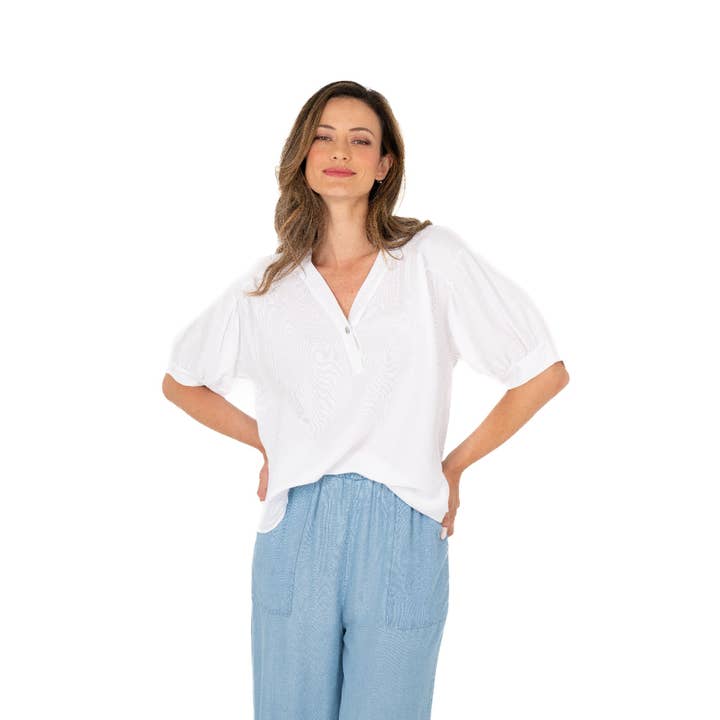 Women's Woven Top for wholesale by M Made In Italy