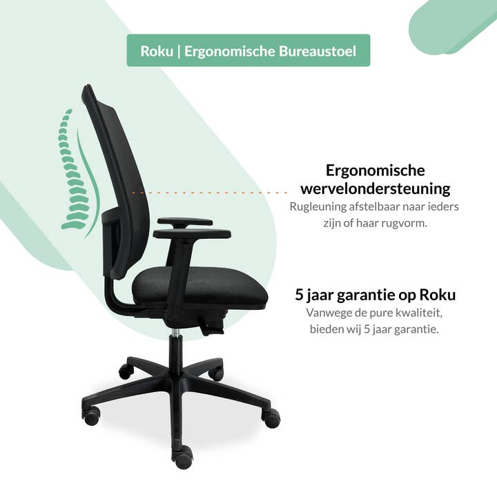 Mijn Werkkamer - Vendita all'ingrosso Sedie - Sedia ergonomica da ufficio Roku Mesh2