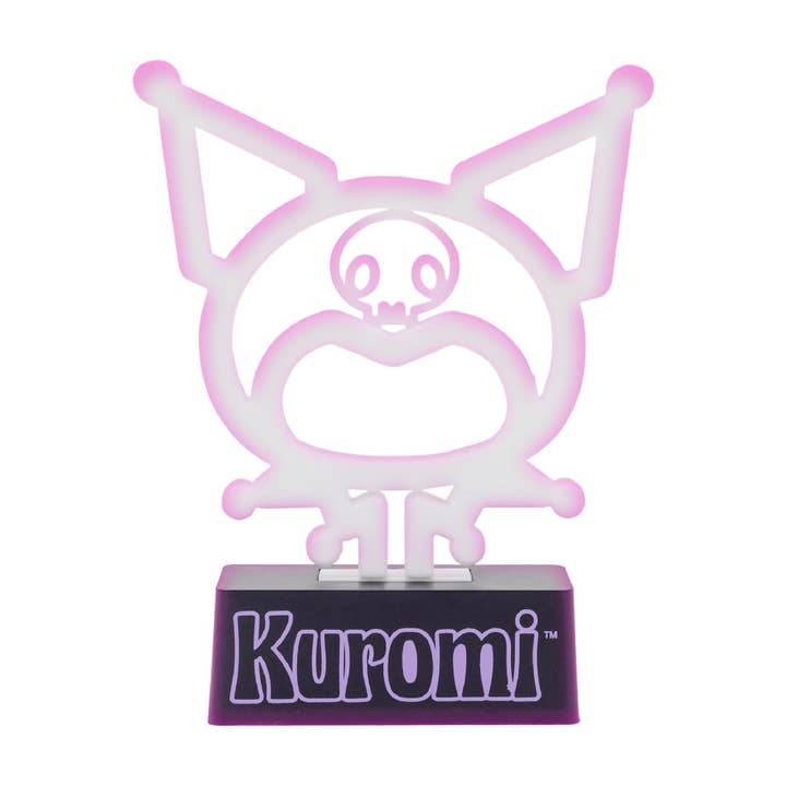 Lumière d'ambiance néon LED 7 pouces silhouette Sanrio Kuromi pour la vente par Toynk
