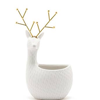 Napco - Wholesale Plant Pot - Planter, White Deer Item # 530000