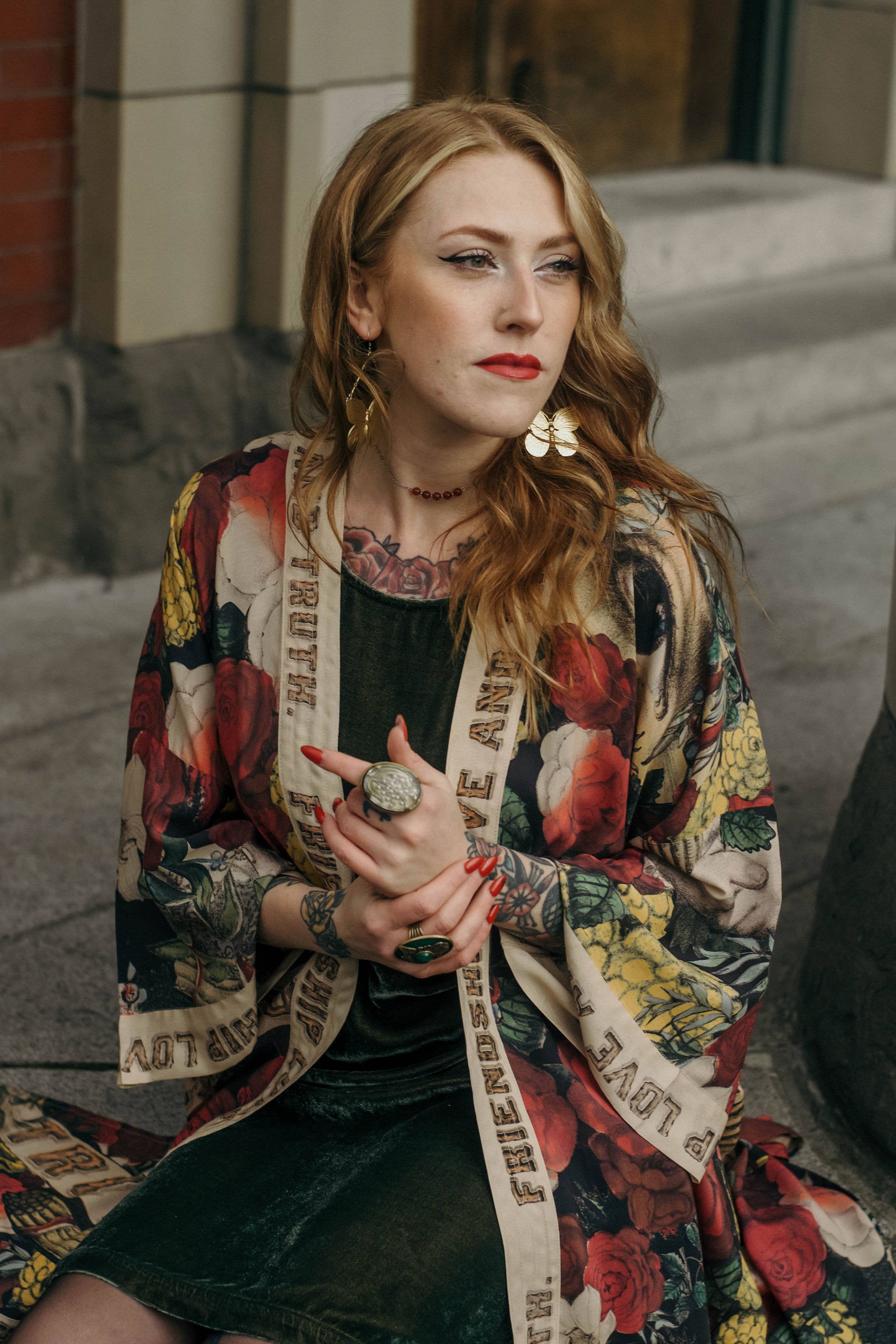 Market of Stars (USA) - Wholesale Kimono - Women's - Friendship Love & Truth Opera Duster Kimono Robe6