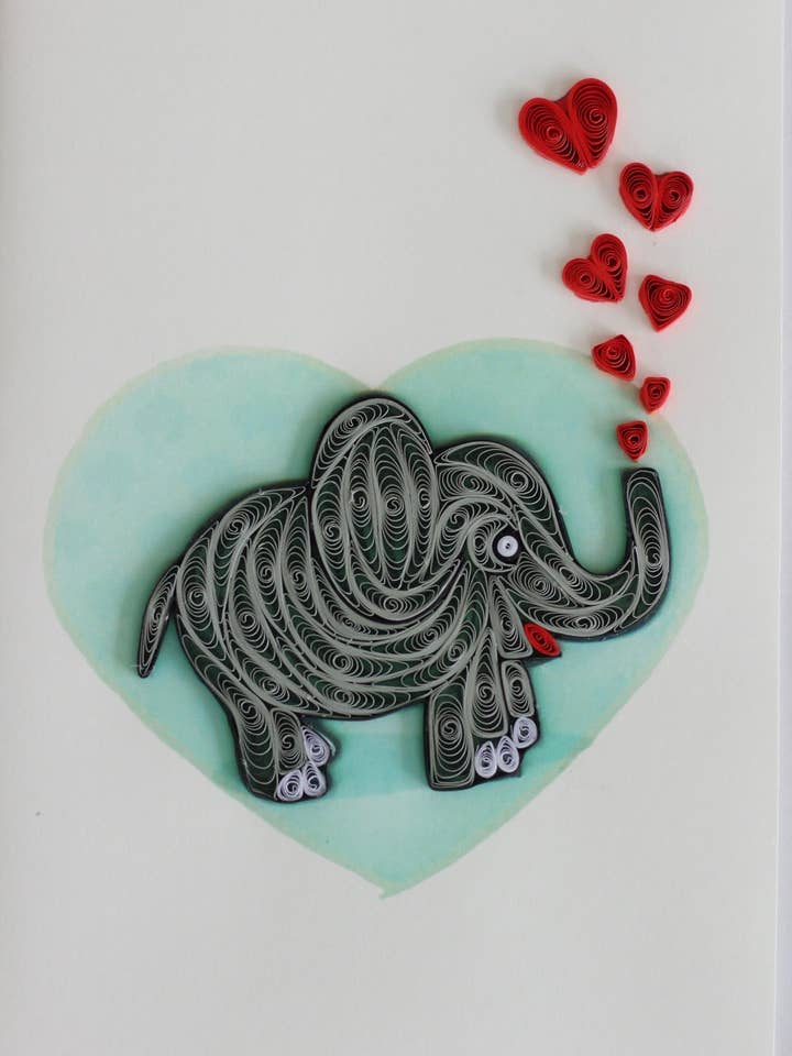 Eléphant avec Coeurs pour la vente par UViet Store