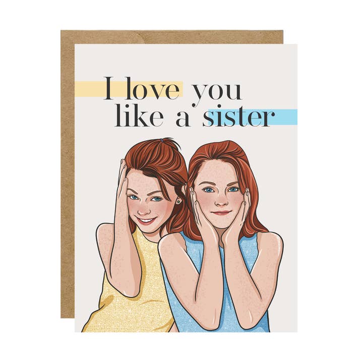 Parent Trap - Retro Y2k Sisters Pop Culture Card for wholesale by Simple Whimsy