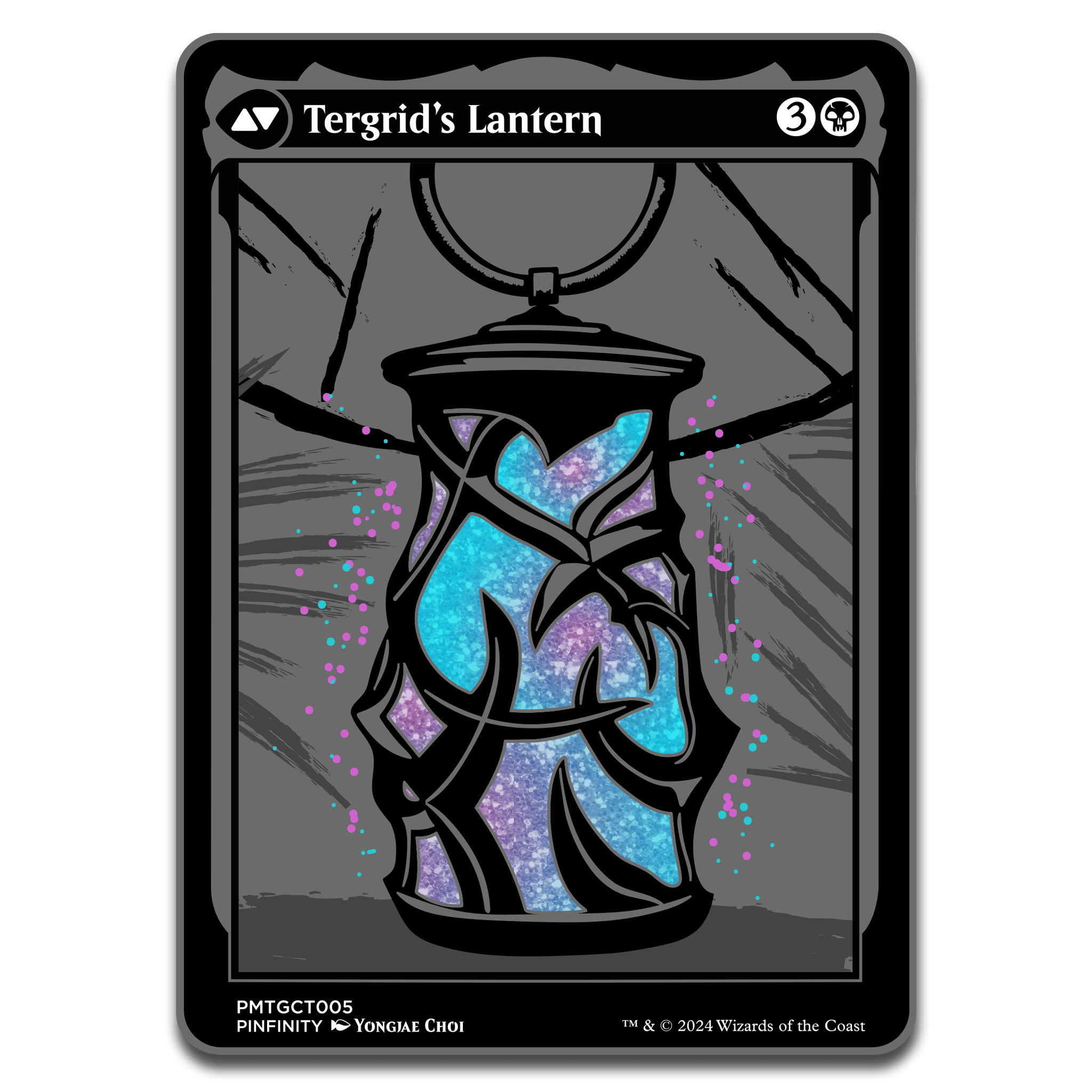 Pinfinity – Großhandel Kartenspiele – Magic: The Gathering - Tegrid Gott der Furcht Kommandeur-Marke (Doppelseitig)2