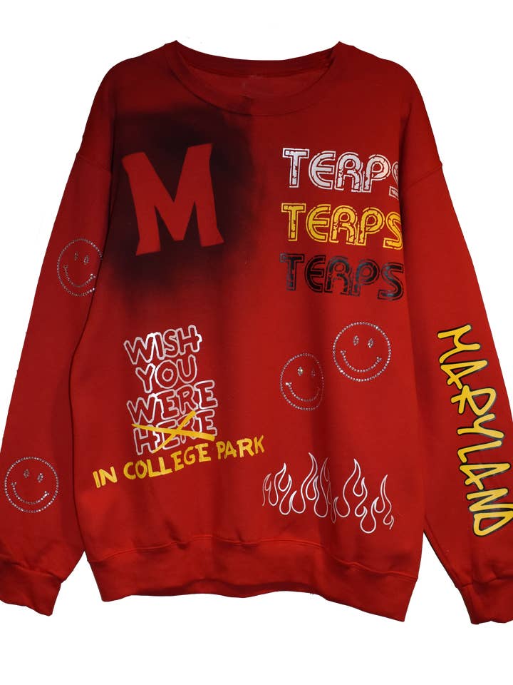 API THE LABEL - Wholesale Graphic Sweatshirt - Unisex - Maryland Sweatshirt