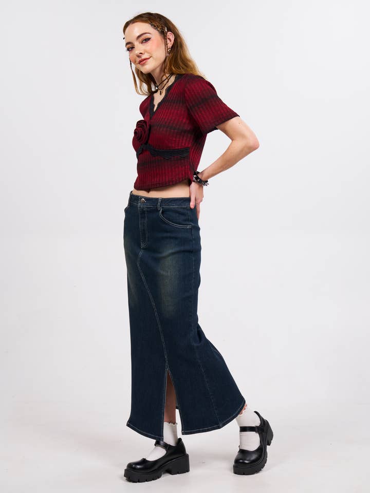 Pretty Damage - Wholesale Skirt - Women's - Down With Denim Skirt4