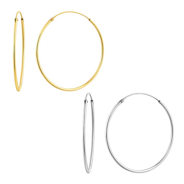 1.5" Endless Hoops Set of 2 Hoops for wholesale by Almond Tree