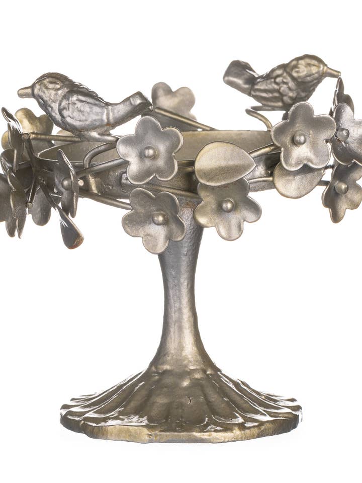 Portavelas de baño de pájaros florido para venta al por mayor de Shoeless Joe Ltd