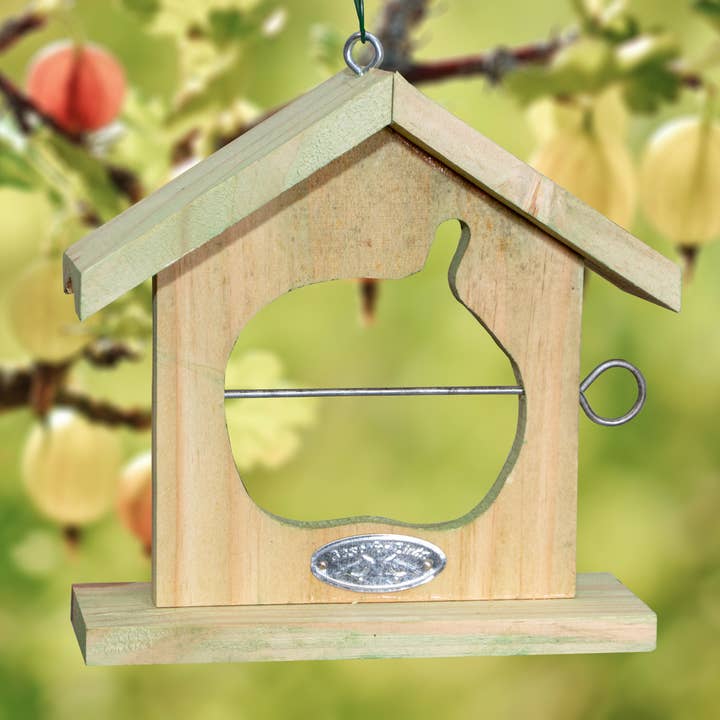 Antikas - Wholesale Bird Feeder - Apple House, Bird Feeder, Wooden, Hanging