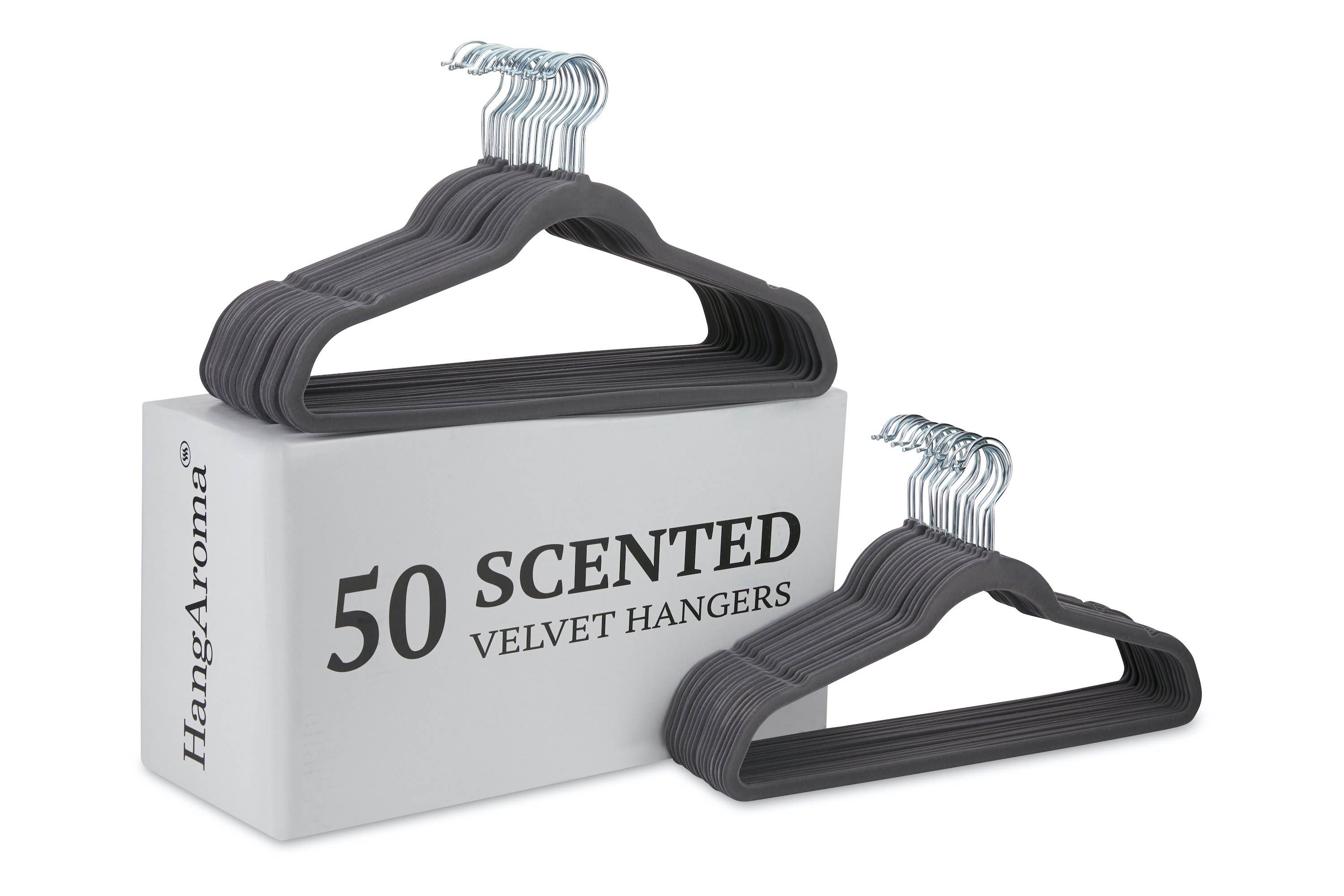 HangAroma - Wholesale Kleerhangers - Premium antislip geurende fluwelen hangers - Heavy Duty kleerhanger - ultradunne ruimtebesparende 360 graden 12 packfrench lavendel1