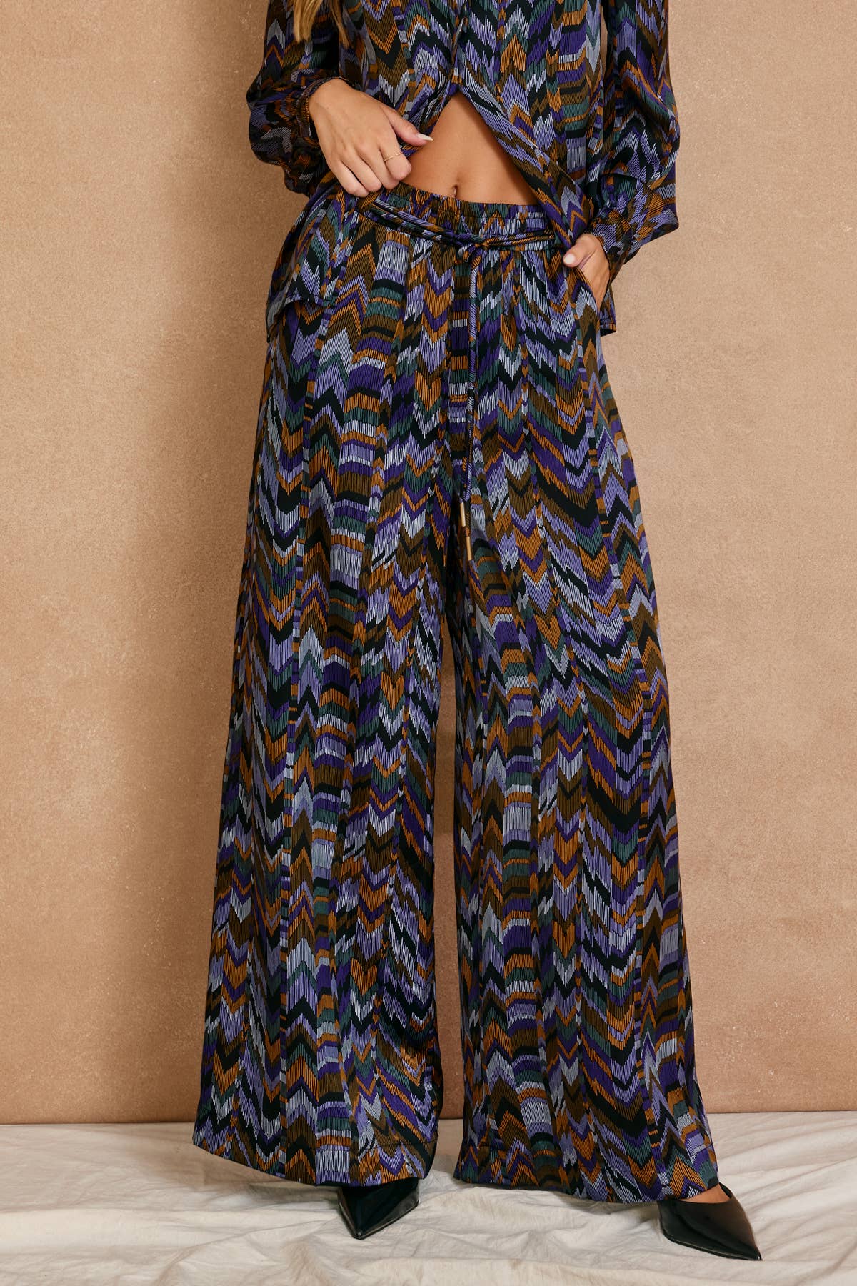 ECLIPSE Roll With It Looped Belt Pants for wholesale on Faire5