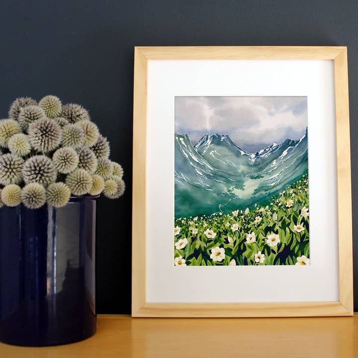 Jill Richie Art - Wholesale Art Print - Mountain Avens1
