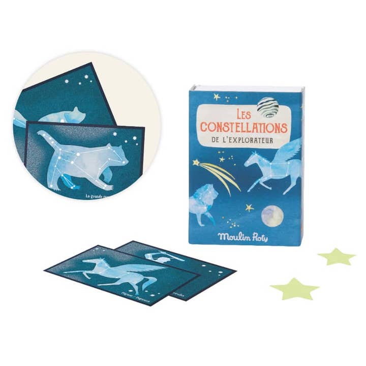 Display box w/9 Glow in the Dark Constellation sets - Recreational Activity - Moulin Roty for wholesale by Speedy Monkey