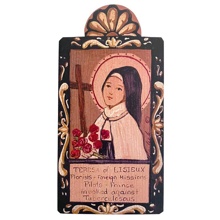 St. Teresa von Lisieus - „Unsere kleine Blume“ für den Großhandel von Lynn Garlick Retablos