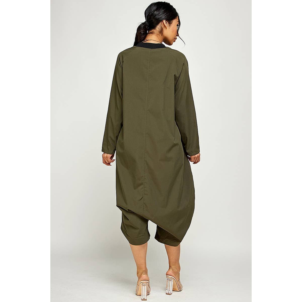 Esmeray Clothing - Wholesale Jumpsuit - Women's - RELAXED BUTTON FRONT DROP JUMPSUIT5