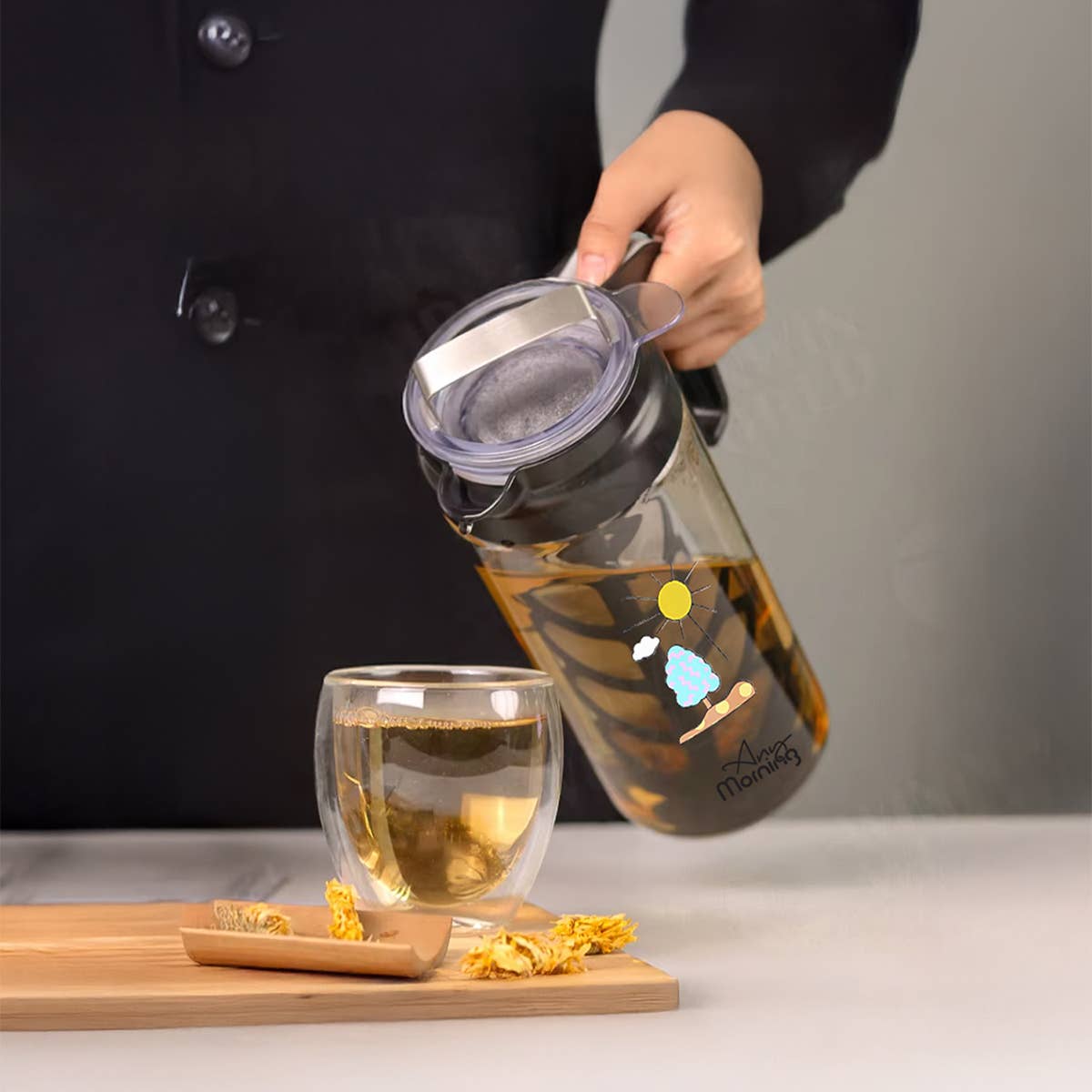 Biggbrands – Großhandel Kaffeemaschinen – Jede Morgen-Kaltbrüh-Kaffeemaschine/-Brüher 44 oz (1300 ml)7