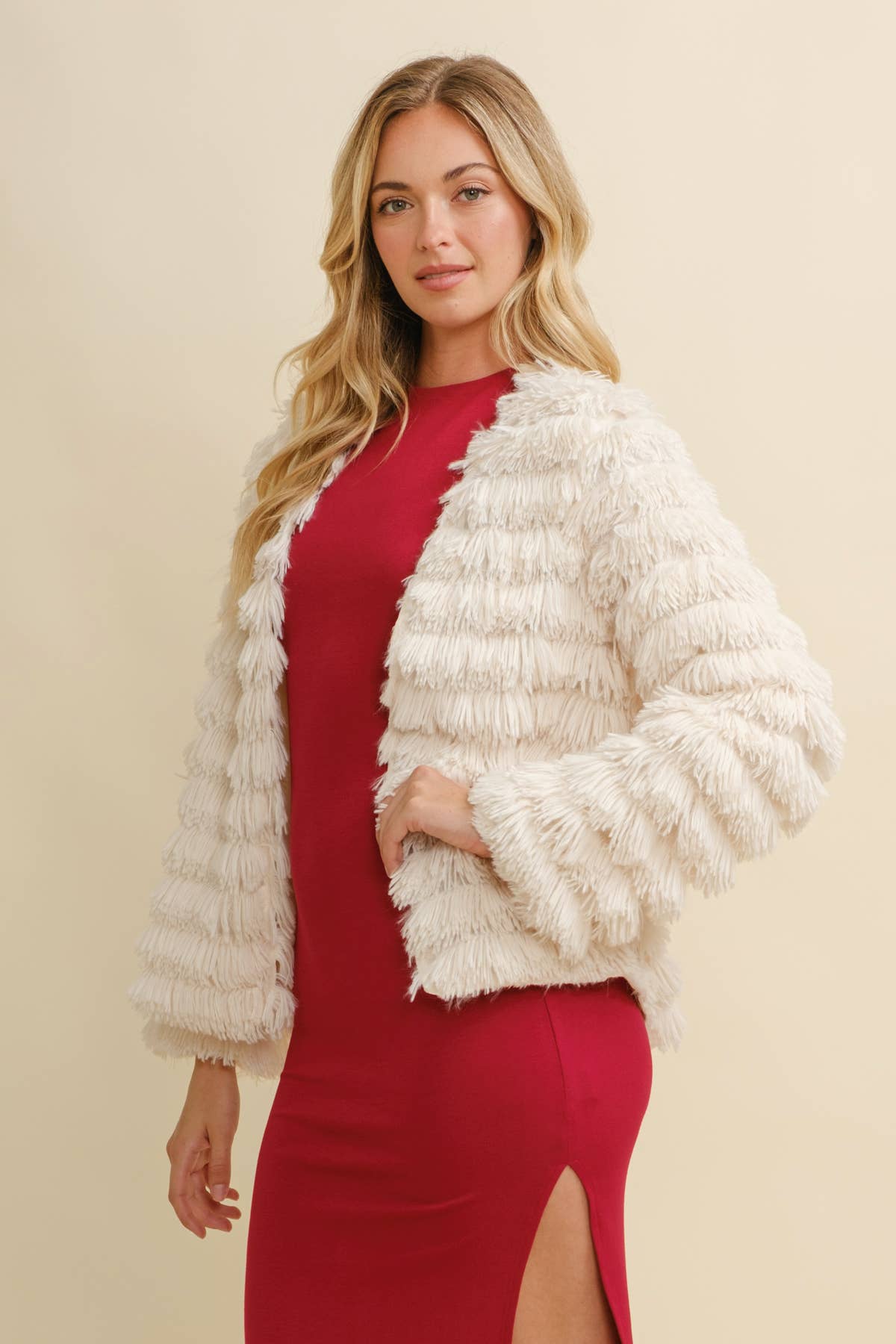 Cloud Ten – Großhandel Jacke – Damen – CJ8439 - SHAGJACKE AUS KUNSTPELZ1