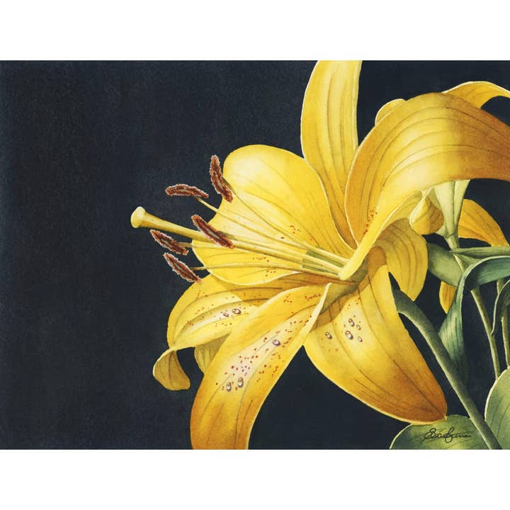 Yellow Lilly - Kunstdruck für den Großhandel von Sean Curran