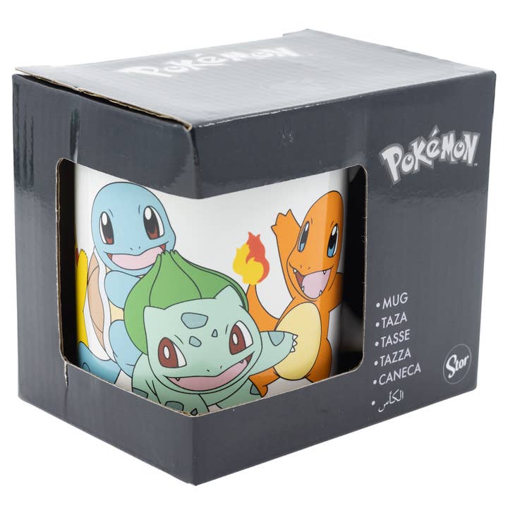 Stor - Wholesale Coffee Mug - STOR 325 ML CERAMIC MUG IN A POKEMON 4 DANCERS GIFT BOX