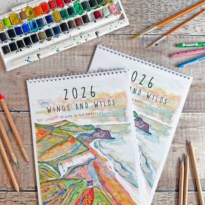 Bea Baranowska Illustration - Wholesale Calendar - 2026 Wings & Wilds Calendar