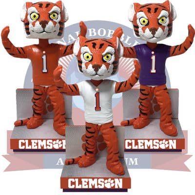 Die Tiger Clemson Tigers Maskottchen Wackelköpfe für den Großhandel von National Bobblehead Hall of Fame and Museum