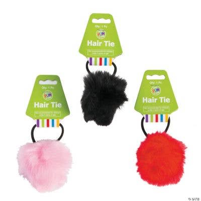POM HAIR TIES (1 PC HTH) for wholesale by Fun Express