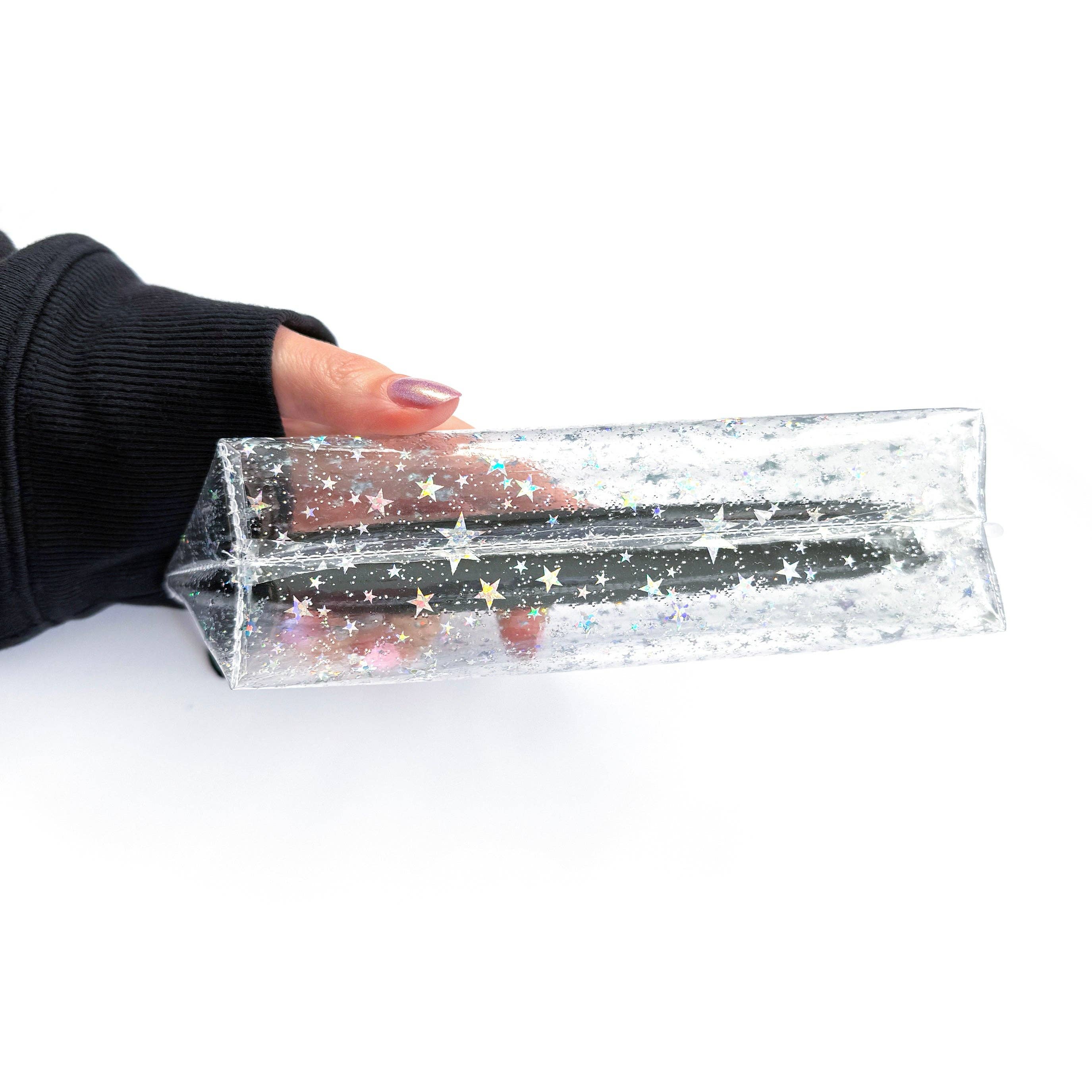 NEON SOL - Vente Étuis/trousses à crayons - Trousse | étoiles pailletées transparentes9