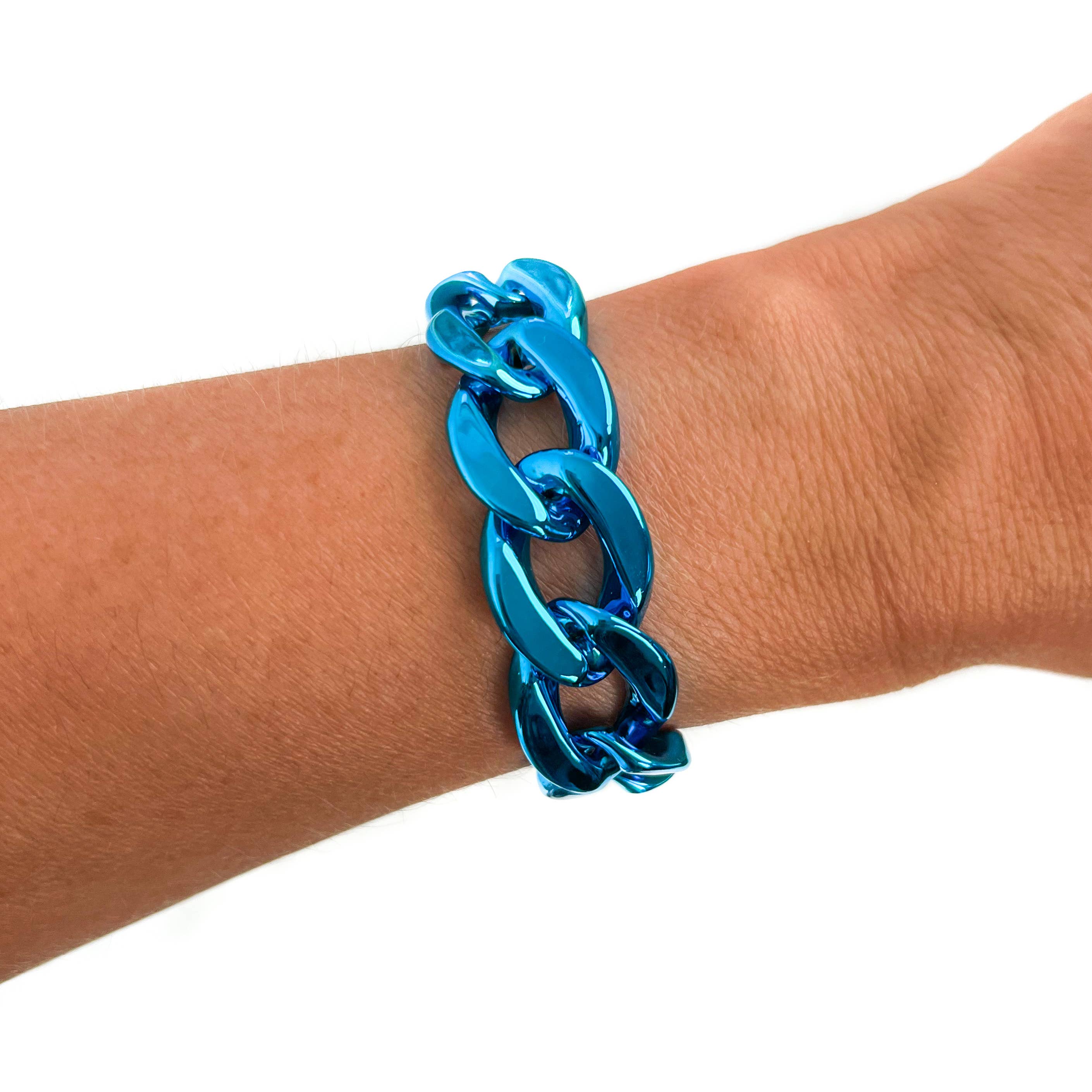 Savvy Bling - Wholesale Link & Chain Bracelet - All Chunky Acrylic Chain Link Bracelet67