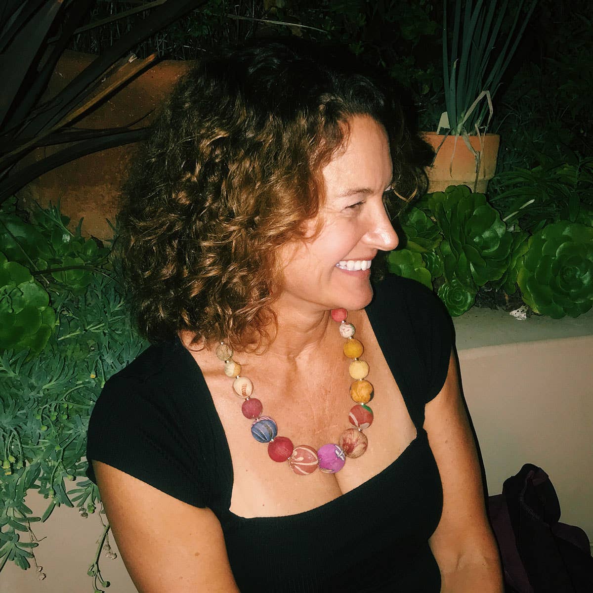 WorldFinds - Wholesale Beaded/Pearl Necklace - Kantha Graduated Bead Statement Necklace2