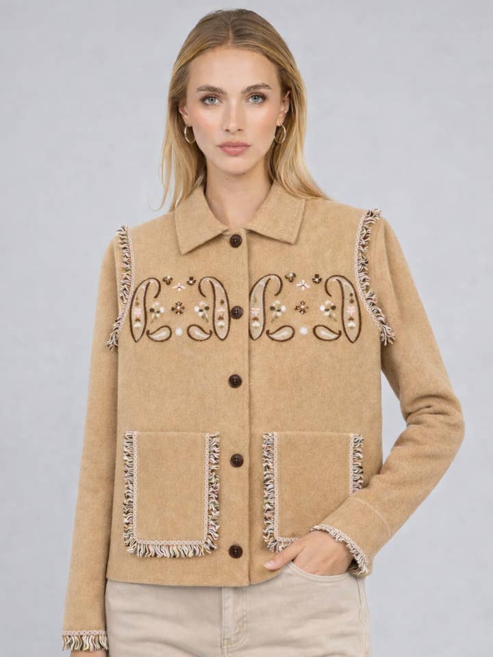 NISANI beige VEST for wholesale by An'ge