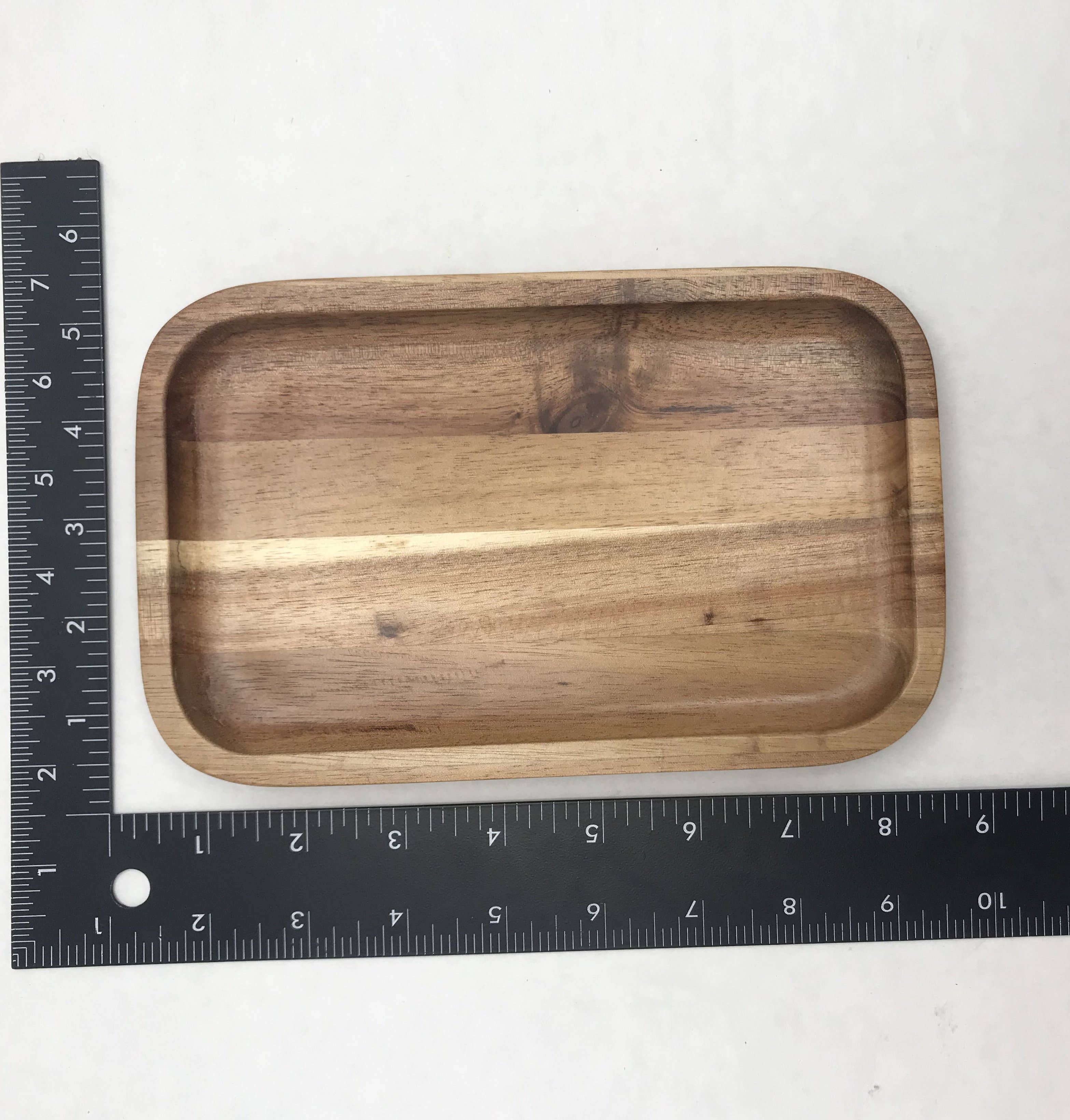 WILMAX USA - Wholesale Serving Tray - 8" x 5" Acacia Serving Rectangle Tray / Dish5