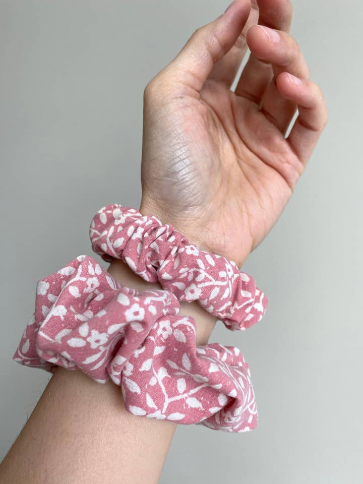 Rose Scrunchies & Hair Accessories, Multiple Sizes for wholesale by Hand Stitched In Love
