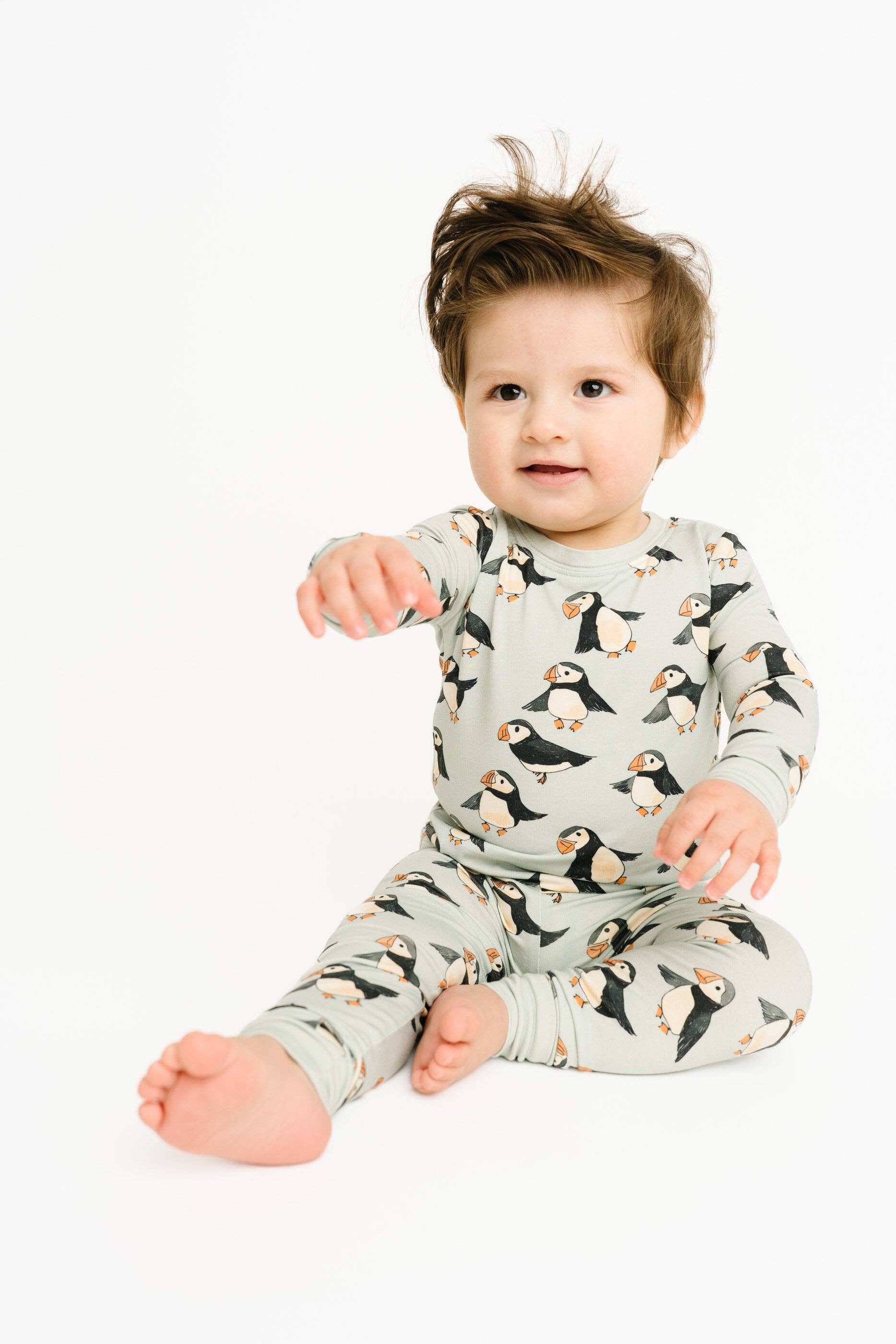 Little One Shop - Wholesale Sleepwear Set - Kids - Puffin Pals Bamboo Set7