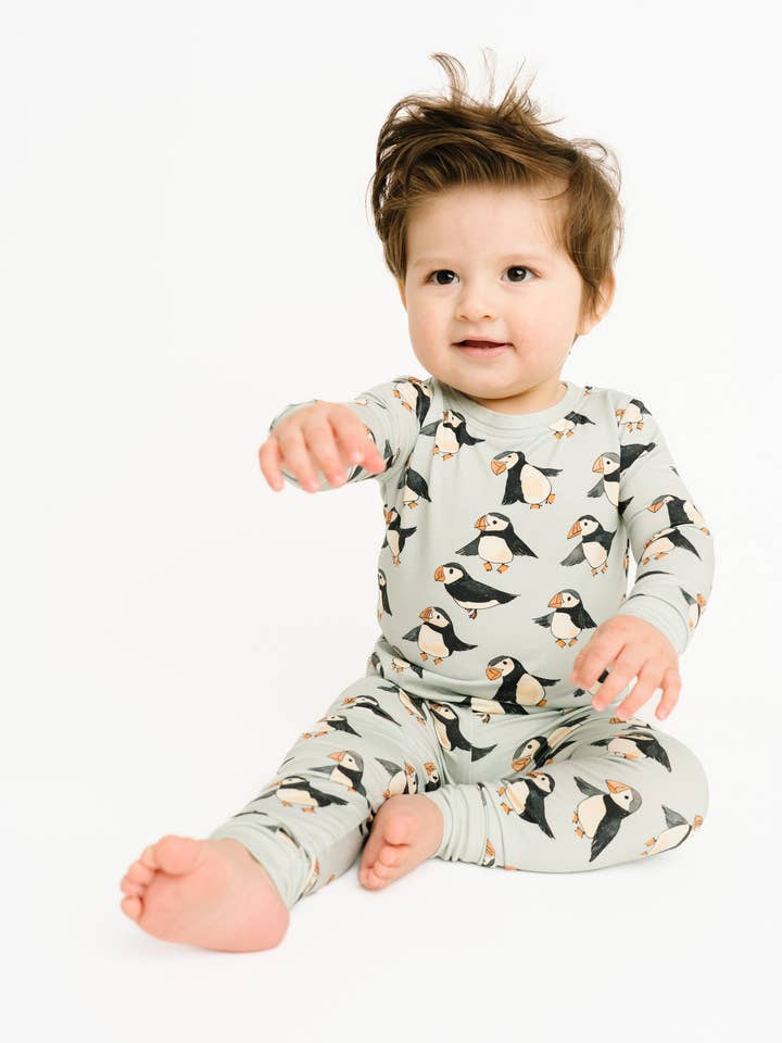 Little One Shop - Wholesale Sleepwear Set - Kids - Puffin Pals Bamboo Set7
