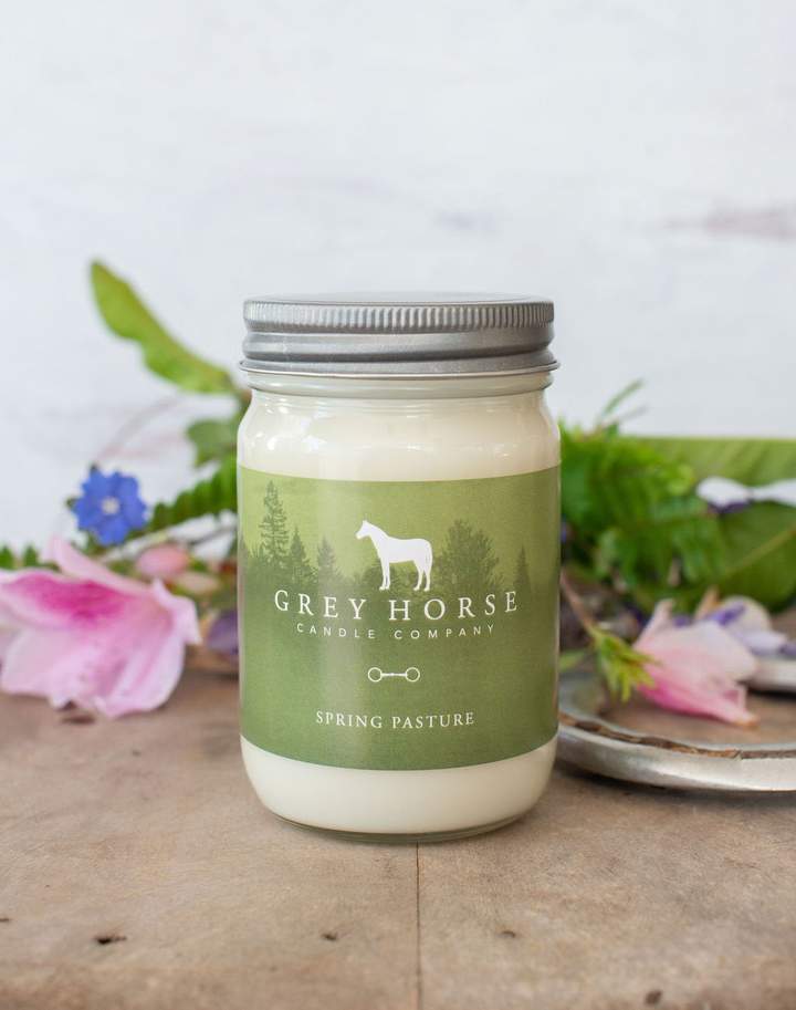 Grey Horse Candle Company - Wholesale Jar/Filled Candle - Spring Pasture Soy Candle - CLOSEOUT