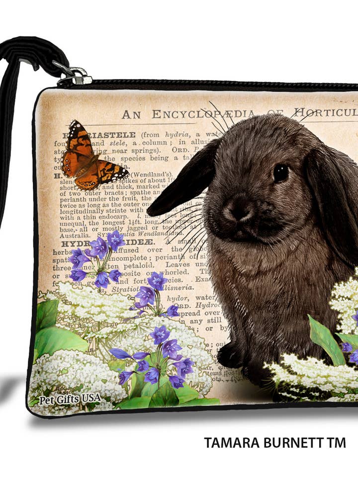 Mini Lop Rabbit (Sable) - Zippies Pet Pouch Coin Purse for wholesale by Pet Gifts USA, LLC