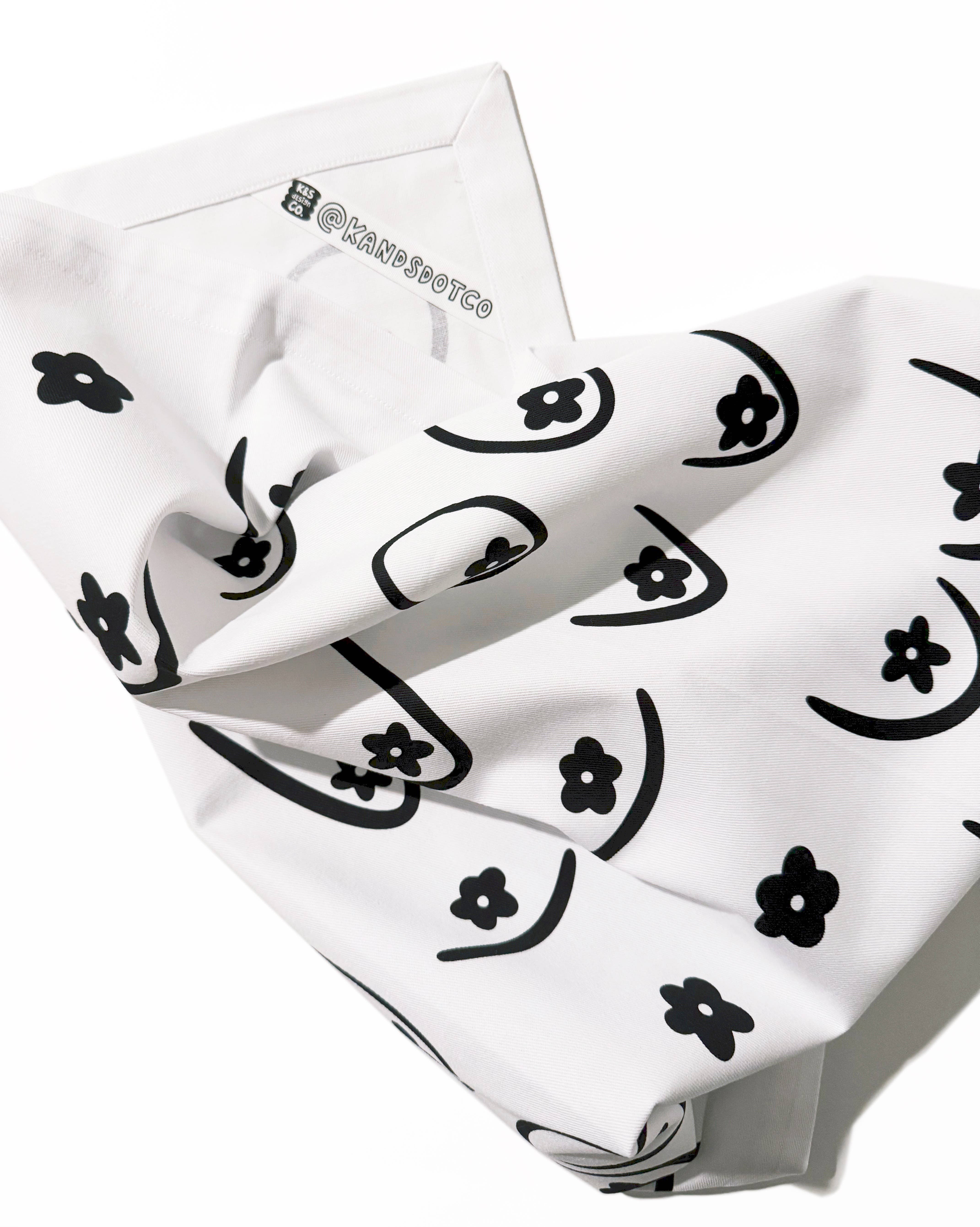 KANDS.CO - Wholesale Tea Towel - Daisy Boob Kitchen Tea Towel1