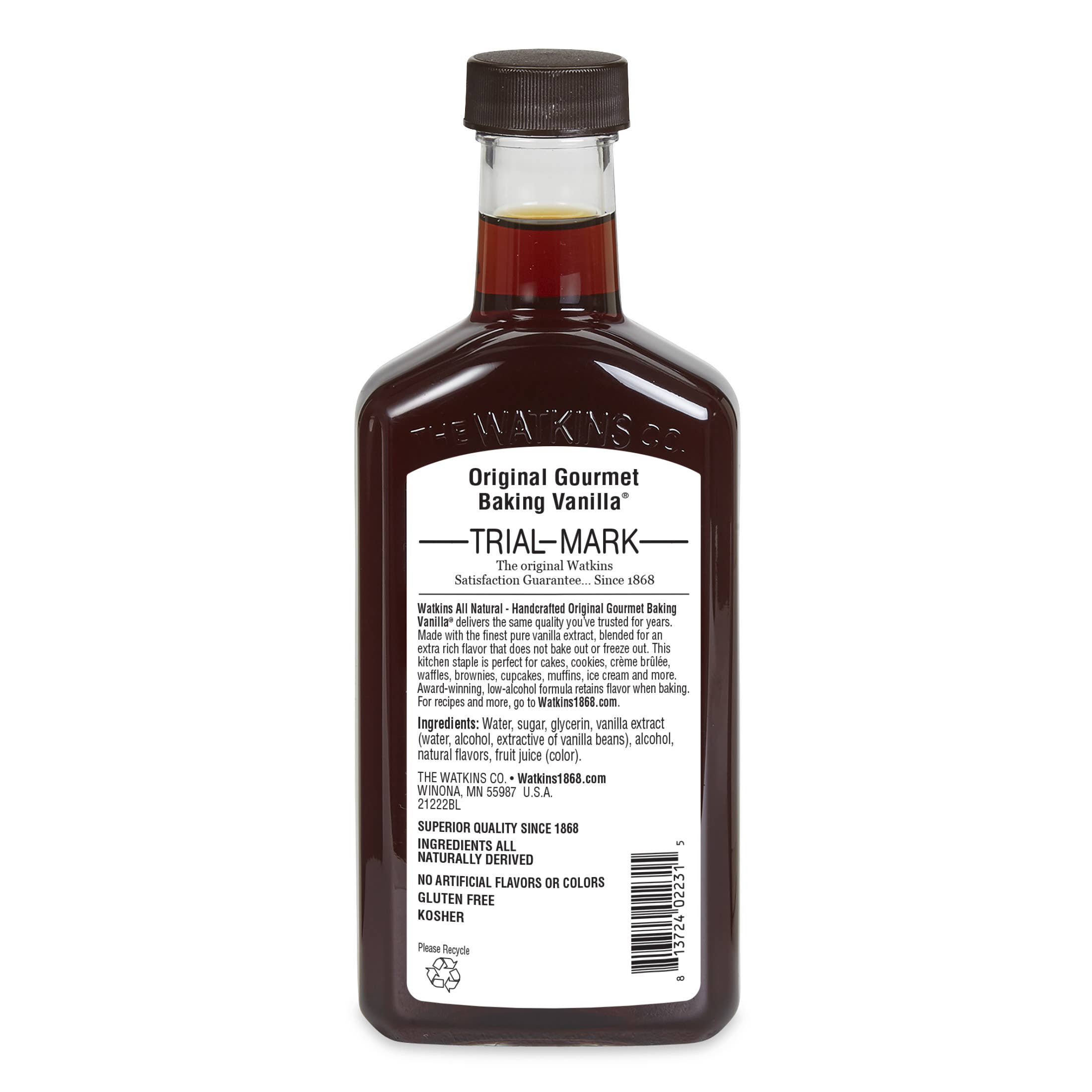 The Watkins Co. - Vente Extrait de vanille/fruit - Extrait de vanille à pâtisserie entièrement naturel Original Gourmet 8 fl oz1
