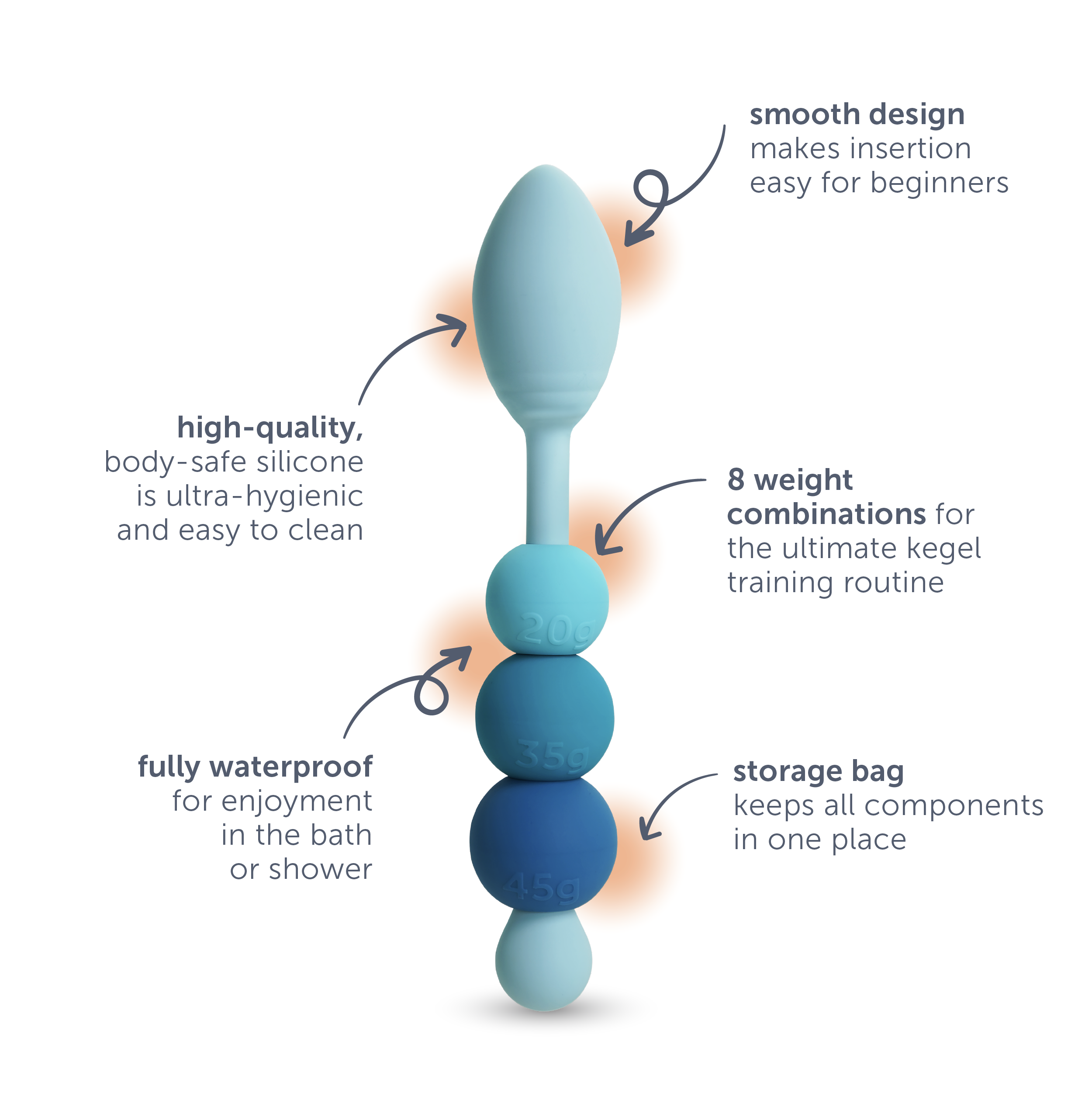 plusOne - Wholesale Sex Toy - plusOne Weighted Kegel Trainer2