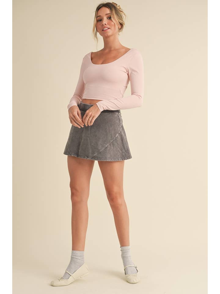 KIMBERLY C - Wholesale Athletic Top - Women's - Twist Back Long Sleeve Top3