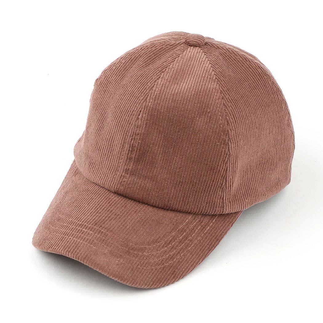 Fashion City - Wholesale Ponytail Cap - Women's - Corduroy Criss-Cross Pony Cap2