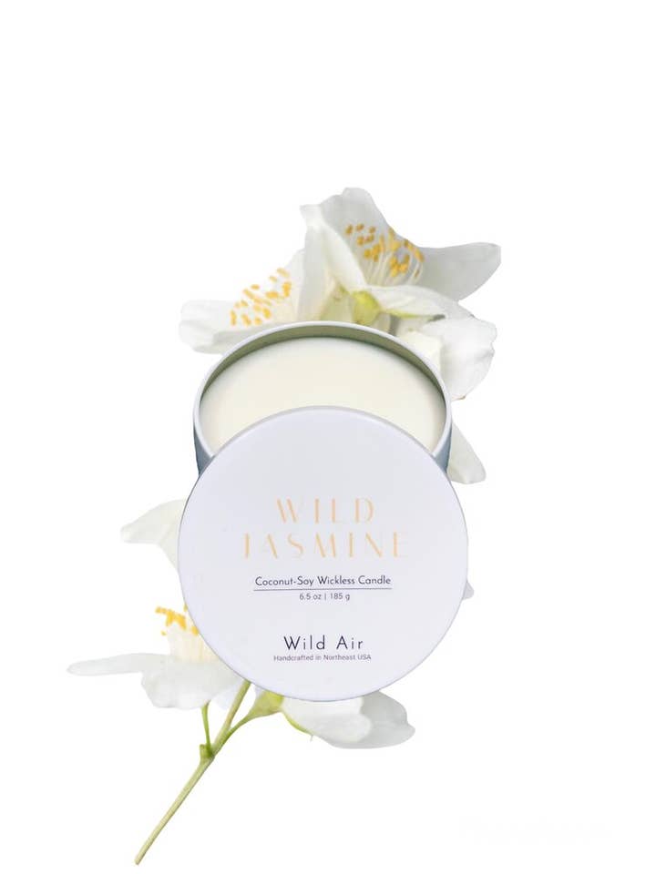 Wild Jasmine Wickless Candle 6.5 oz for wholesale by Wild Air