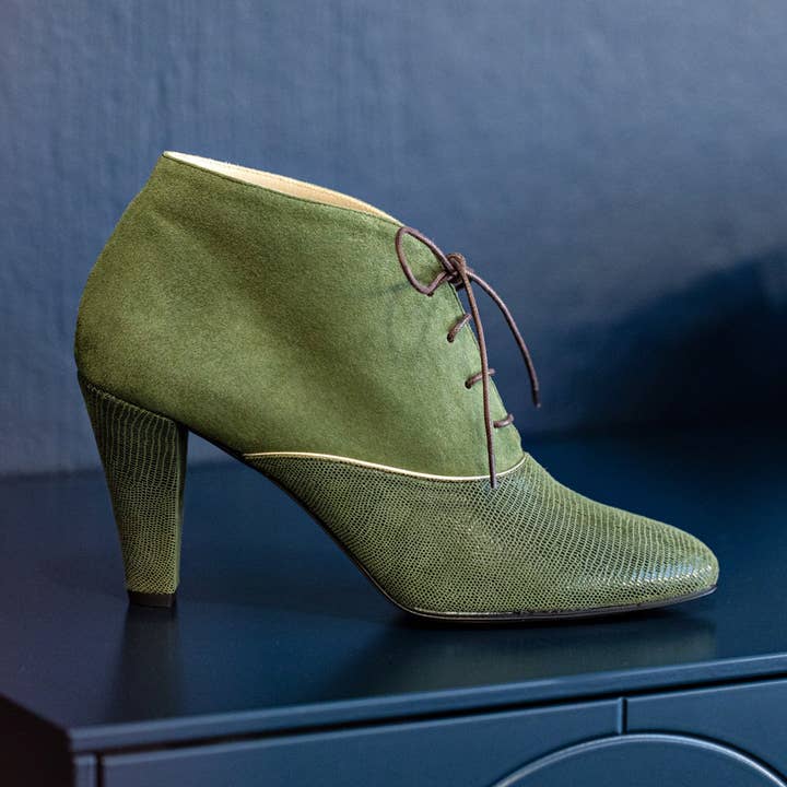 Bota Lacada Verde Jane por atacado de Aymee